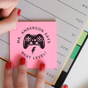 Personalised Teacher Gamer Stamp Back to School
