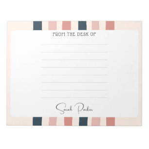 Personalised Teacher Gift From the Desk of  Notepad