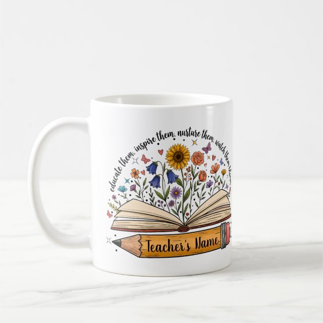 Personalised Teacher Gift Mug (Left)