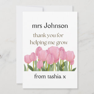 Personalised Teacher Gift, Teacher Gift, Bee Frien Thank You Card
