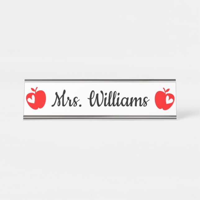Personalised Teacher Graduation Gift New Graduate Desk Name Plate (Front)