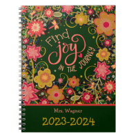 Personalised Teacher Joy in Journey Pretty Floral