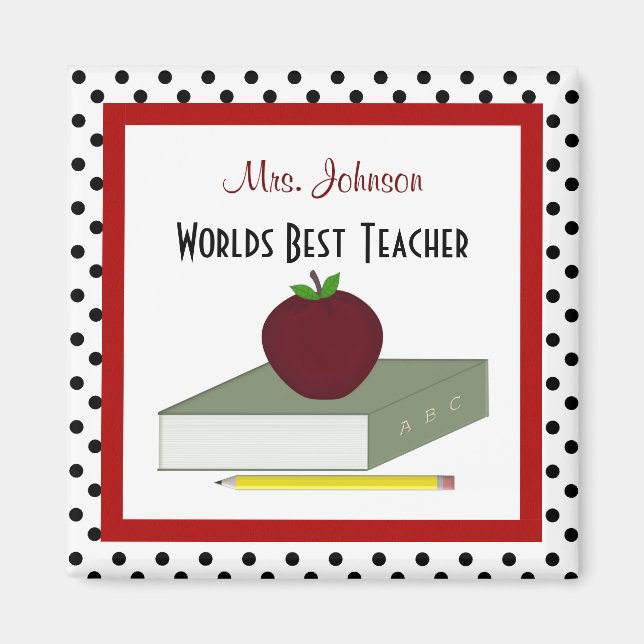 Personalised Teacher Magnet (Front)