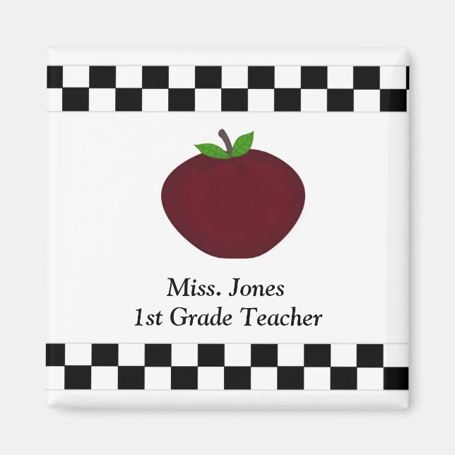 Personalised Teacher Magnet (Front)