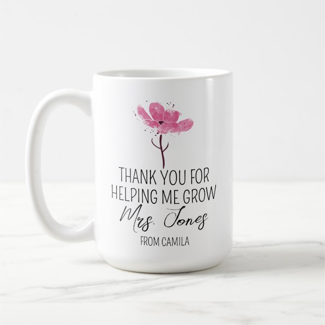 Personalised Teacher Mug Daycare Teacher Gift Idea (Left)