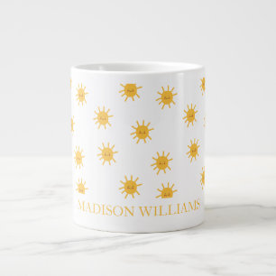 Personalised Teacher Mug Sunshine Pattern