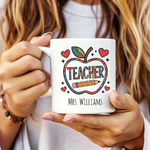 Personalised Teacher Mug, Teacher Thank You Gift Coffee Mug