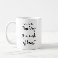 Personalised Teacher Name Mug, Custom Teacher Appr
