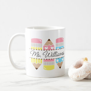 Personalised Teacher Name Teacher Appreciation Coffee Mug