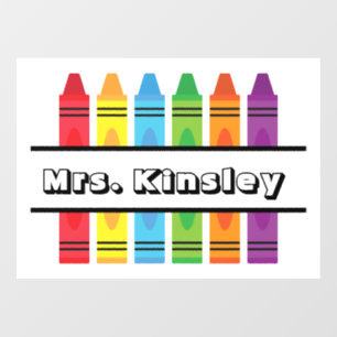 Personalised Teacher Name Window Cling