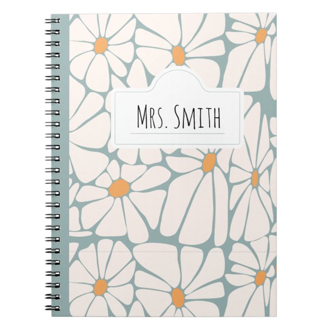Personalised Teacher Notebook – Custom Name Teache (Front)