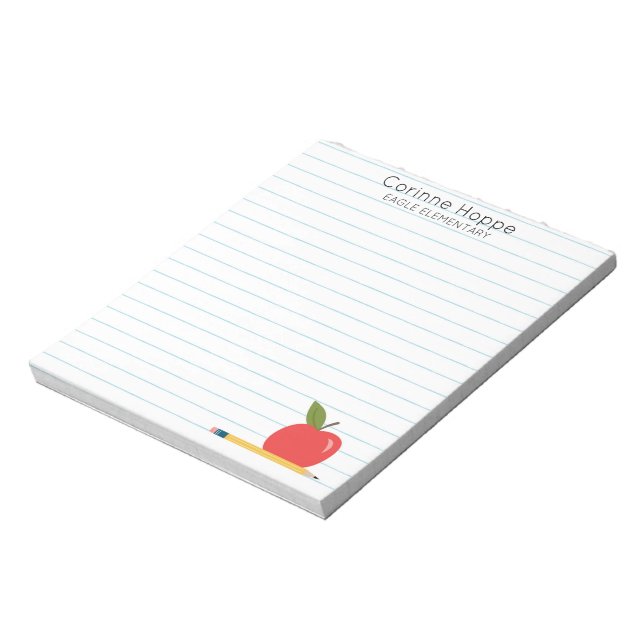 Personalised Teacher Notepad (Rotated)
