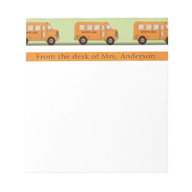 personalised teacher notepad (Front)