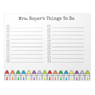 Personalised Teacher Notepad