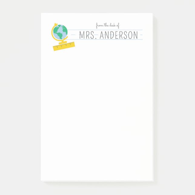 Personalised Teacher Notepad Appreciation Gift (Front)