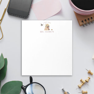 Personalised teacher notepad Book Wildflower
