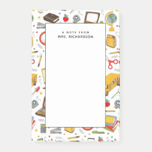 personalised teacher novelty post-it notes