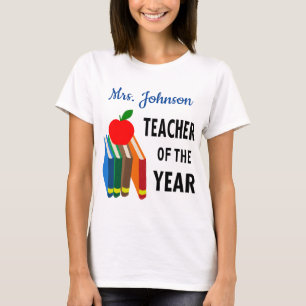 Personalised Teacher of the Year T-Shirt