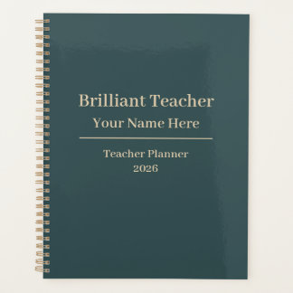 Personalised Teacher Planner Notebook 2026