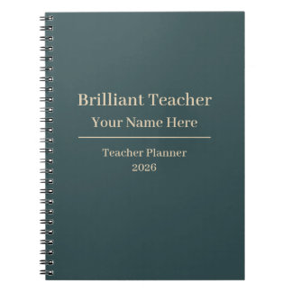 Personalised Teacher Planner Notebook 2026
