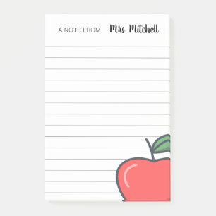 Personalised Teacher  Post-it Notes