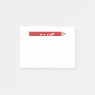 Personalised Teacher Post-it Notes