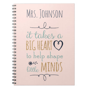 Personalised Teacher Quote Notebook
