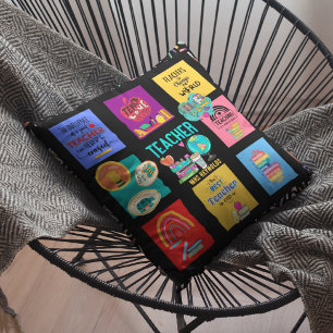 Personalised Teacher Quotes Gift Female Thank You  Cushion