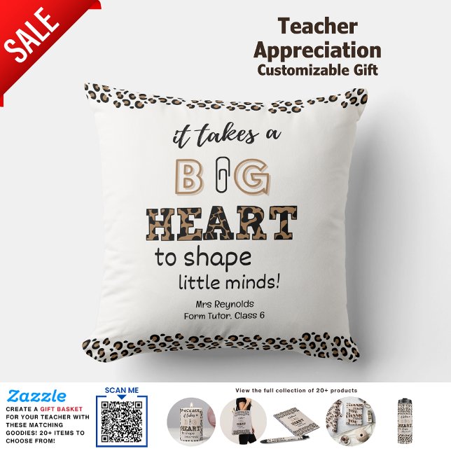 Personalised Teacher Quotes Gift Female Thank You Cushion (Creator Uploaded)