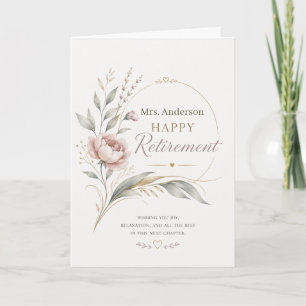 Personalised Teacher Retirement Legacy Of Learning Card