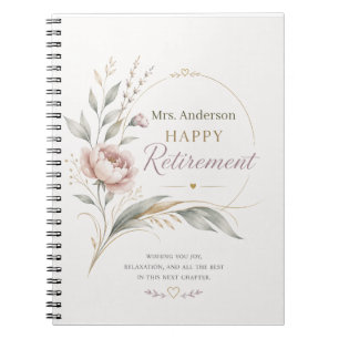 Personalised Teacher Retirement Legacy Of Learning Notebook
