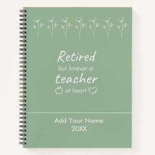 Personalised Teacher Retirement Newyear Gift  Notebook