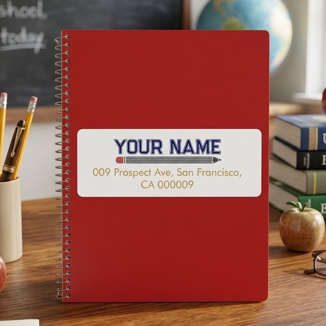 Personalised Teacher  Return Address Label (Creator Uploaded)