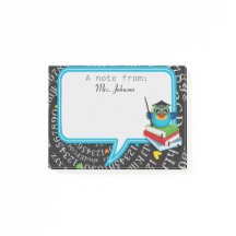 Personalised Teacher School Post It pad