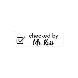 Personalised Teacher Self-inking Stamp