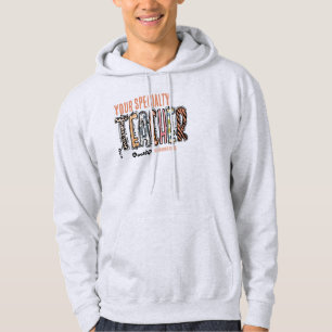 Personalised Teacher Speciality Graduation Year Hoodie