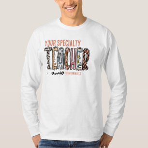 Personalised Teacher Speciality Graduation Year T-Shirt