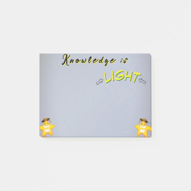 Personalised Teacher Student Notebook, Post-it Not Post-it Notes (Front)