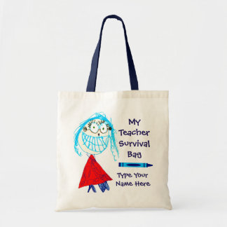 Personalised Teacher Survival Tote Bag