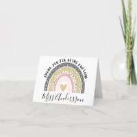 Personalised Teacher Thank You Card