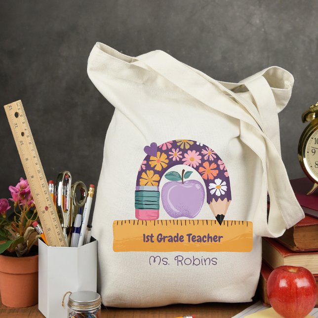 Personalised Teacher Tote Bag (Creator Uploaded)