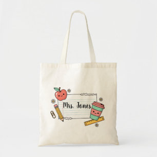 Personalised teacher Tote bag, Custom Teacher Bag