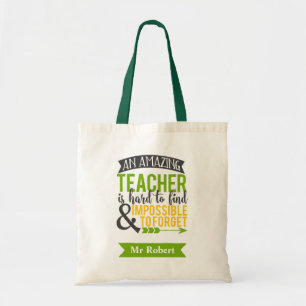 Personalised Teacher Tote Bags (Amazing Teacher)