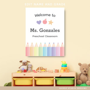Personalised Teacher Welcome Back to School  Poster