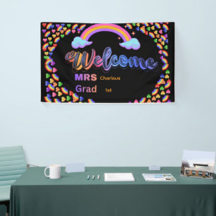 Personalised Teacher Welcome Sign   Custom Mrs Cla