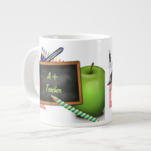 Personalised Teacher's Chalkboard Large Coffee Mug