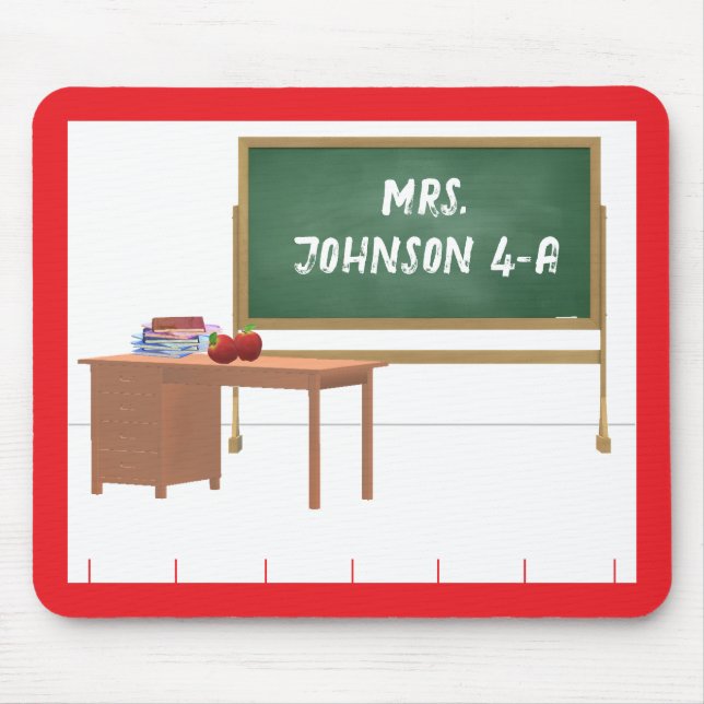 Personalised Teacher's Mouse Pad (Front)