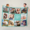 Personalised Teal 11 Photo Collage