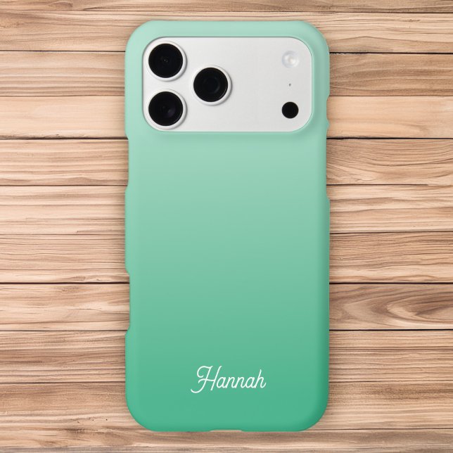 Personalised Teal Mint Gradient (Personalized Teal Mint Gradient Case-Mate iPhone Case)