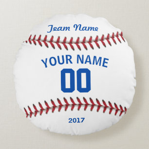 Personalised Team Baseball Sport Round Cushion